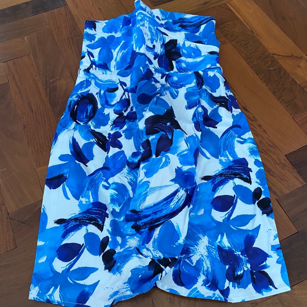 Beautiful blue and white dress